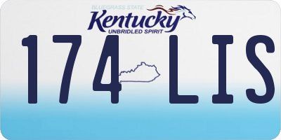 KY license plate 174LIS