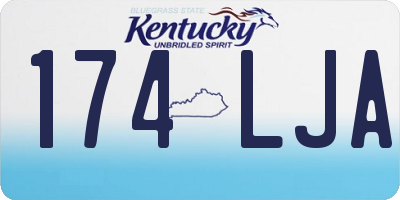 KY license plate 174LJA