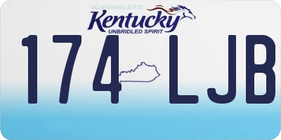 KY license plate 174LJB