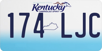 KY license plate 174LJC