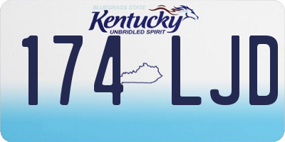 KY license plate 174LJD