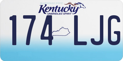 KY license plate 174LJG