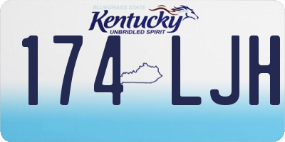 KY license plate 174LJH