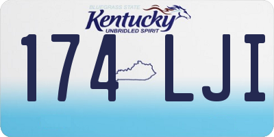KY license plate 174LJI