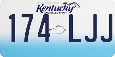 KY license plate 174LJJ