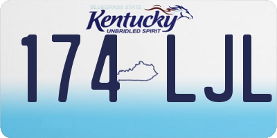 KY license plate 174LJL