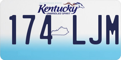 KY license plate 174LJM