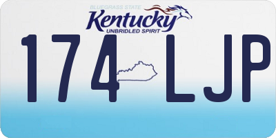 KY license plate 174LJP