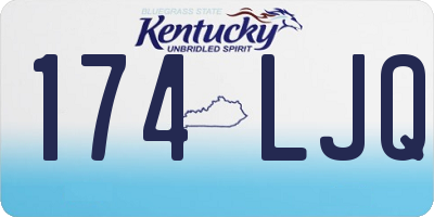 KY license plate 174LJQ
