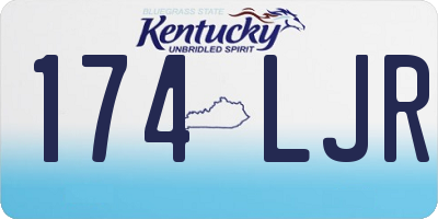 KY license plate 174LJR