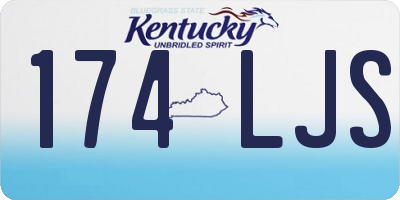 KY license plate 174LJS