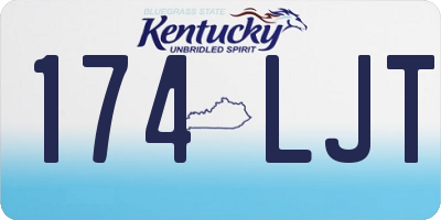 KY license plate 174LJT