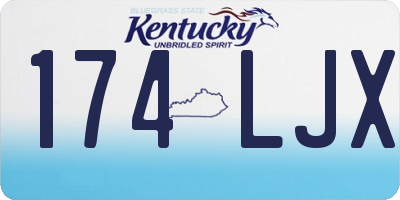 KY license plate 174LJX