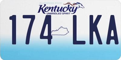 KY license plate 174LKA