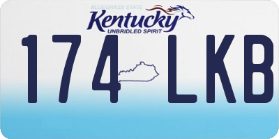 KY license plate 174LKB