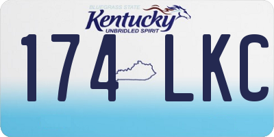 KY license plate 174LKC