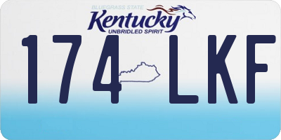 KY license plate 174LKF