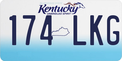 KY license plate 174LKG
