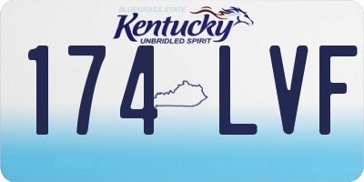 KY license plate 174LVF