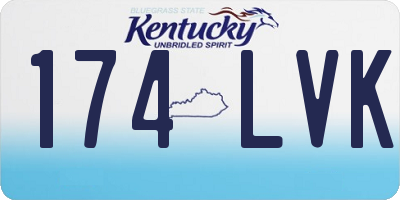 KY license plate 174LVK