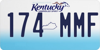 KY license plate 174MMF