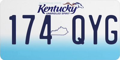 KY license plate 174QYG