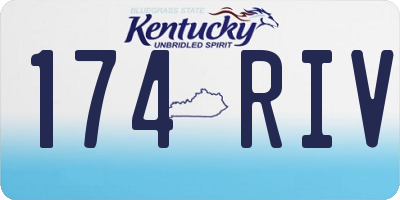 KY license plate 174RIV
