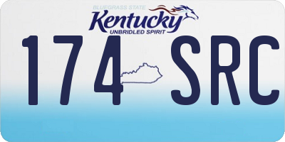 KY license plate 174SRC