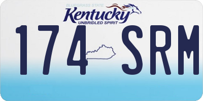 KY license plate 174SRM