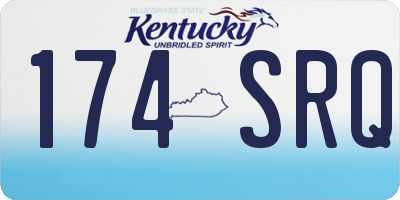 KY license plate 174SRQ