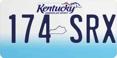 KY license plate 174SRX