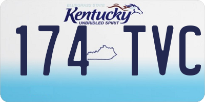 KY license plate 174TVC