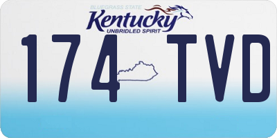 KY license plate 174TVD