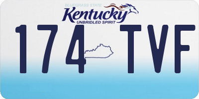 KY license plate 174TVF