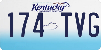 KY license plate 174TVG