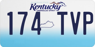 KY license plate 174TVP