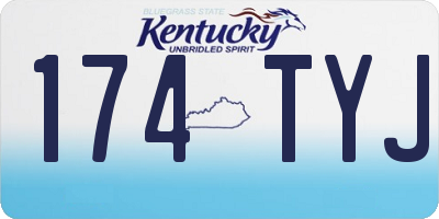 KY license plate 174TYJ