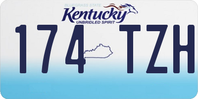 KY license plate 174TZH