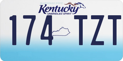 KY license plate 174TZT