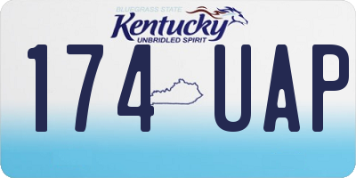 KY license plate 174UAP
