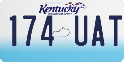 KY license plate 174UAT