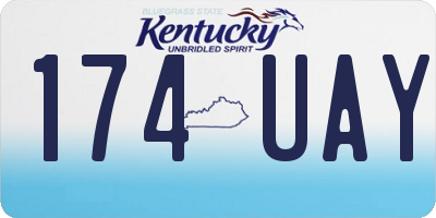KY license plate 174UAY
