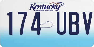 KY license plate 174UBV