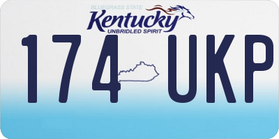 KY license plate 174UKP