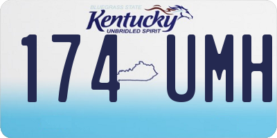 KY license plate 174UMH