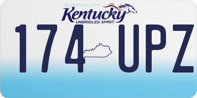 KY license plate 174UPZ