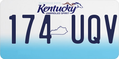 KY license plate 174UQV