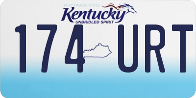 KY license plate 174URT