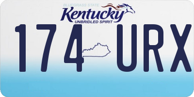 KY license plate 174URX