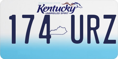 KY license plate 174URZ
